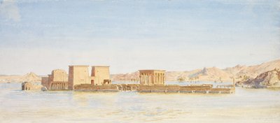 The Temple of Isis on the Island of Philae by John Somerscales